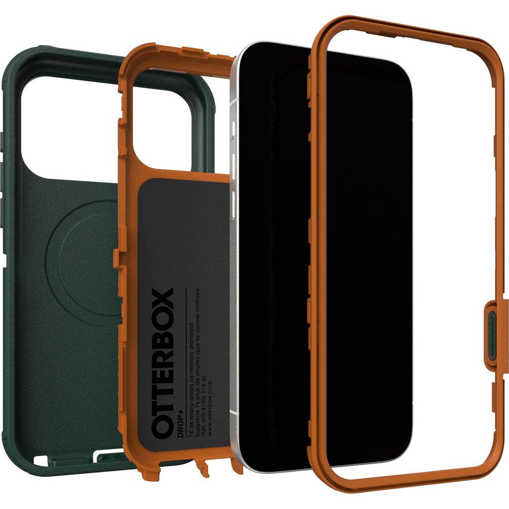 OtterBox Defender Pro MagSafe Apple iPhone 17 Pro Max (6.9") Case Green Intrigue - (77-98400), DROP+ 7X Military Standard, Tri-Layer, 7 Years Warranty - Image 3