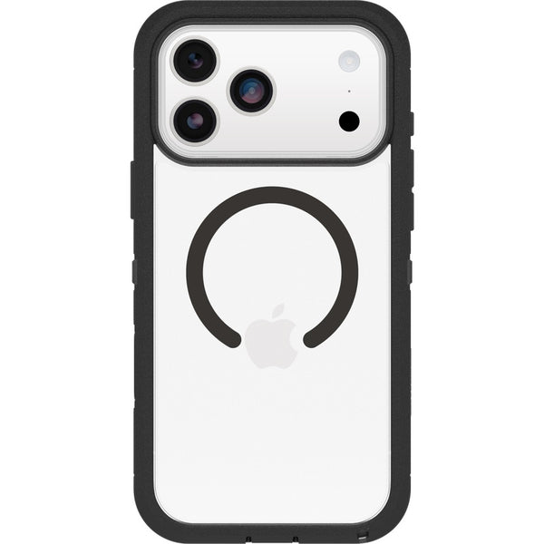 OtterBox Defender Pro XT MagSafe Apple iPhone 17 Pro (6.3") Case Dark Side (Clear/Black) - (77-98516), DROP+ 7X Military Standard, 7 Years Warranty