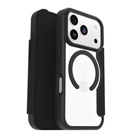 OtterBox React Folio MagSafe Apple iPhone 17 Pro Max (6.9") Case Black Crystal (Clear/Black) - (77-98589), DROP+ Military Standard, 7 Years Warranty - Image 2