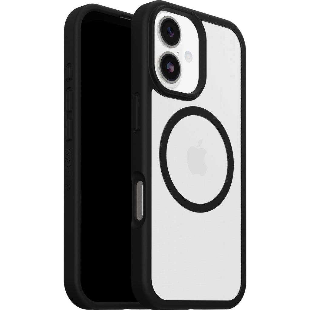 OtterBox React MagSafe Apple iPhone 17 (6.3") Case Black Crystal (Clear/Black) - (77-98591),DROP+ Military Standard,Raised Edges,7 Years Warranty - Image 5