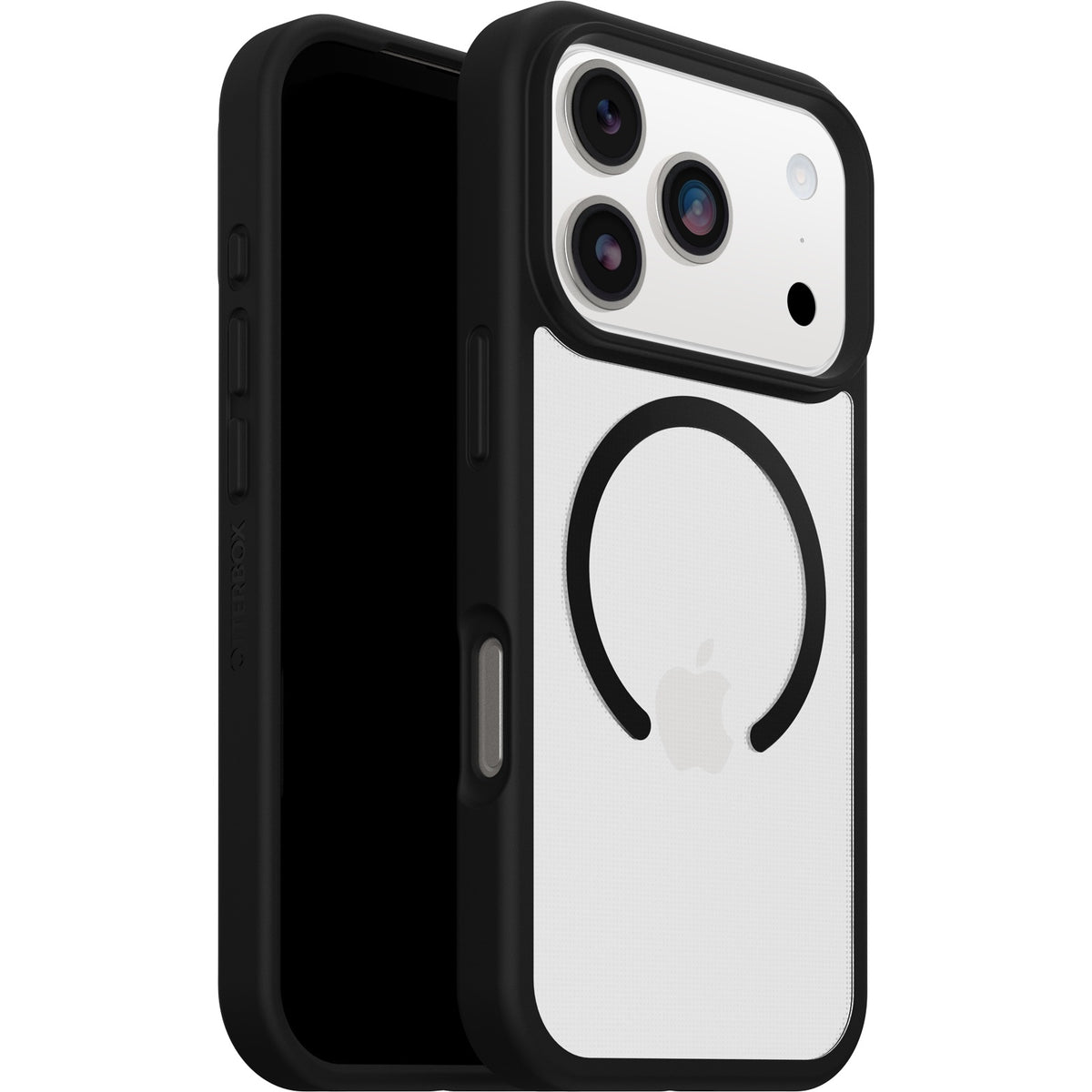 OtterBox React MagSafe Apple New iPhone Pro 2026 / iPhone 17 Pro (6.3") Case Black Crystal (Clear/Black) - (77-98631),7 Years Warranty - Image 1