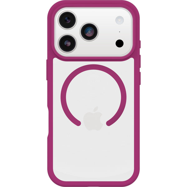 OtterBox React MagSafe Apple New iPhone 2026 / iPhone 17 Pro Max (6.9") Case Rose Crystal (Pink/Clear) - (77-98654) Years Warranty