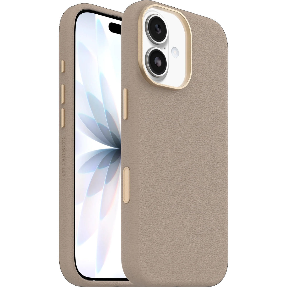 OtterBox Symmetry Cactus Leather MagSafe Apple iPhone 17 (6.3") Case Grey Comfort (Biege) - (77-99025), DROP+ 3X Military Standard, 7 Years Warranty - Image 5