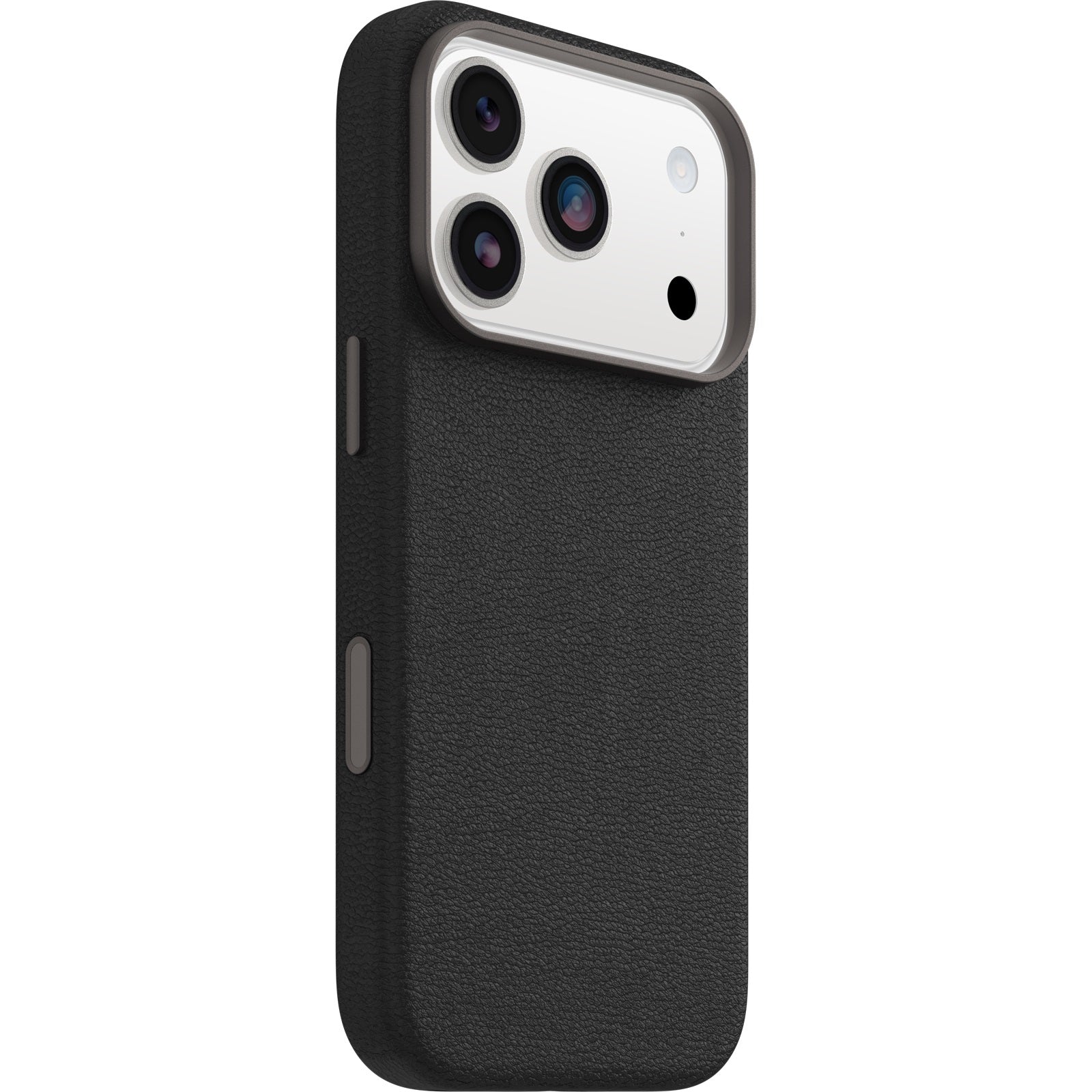OtterBox Symmetry Cactus Leather MagSafe Apple iPhone 17 Pro (6.3") Noir Ash (Black) - (77-99045), DROP+ 3X Military Standard, 7 Years Warranty - Image 3
