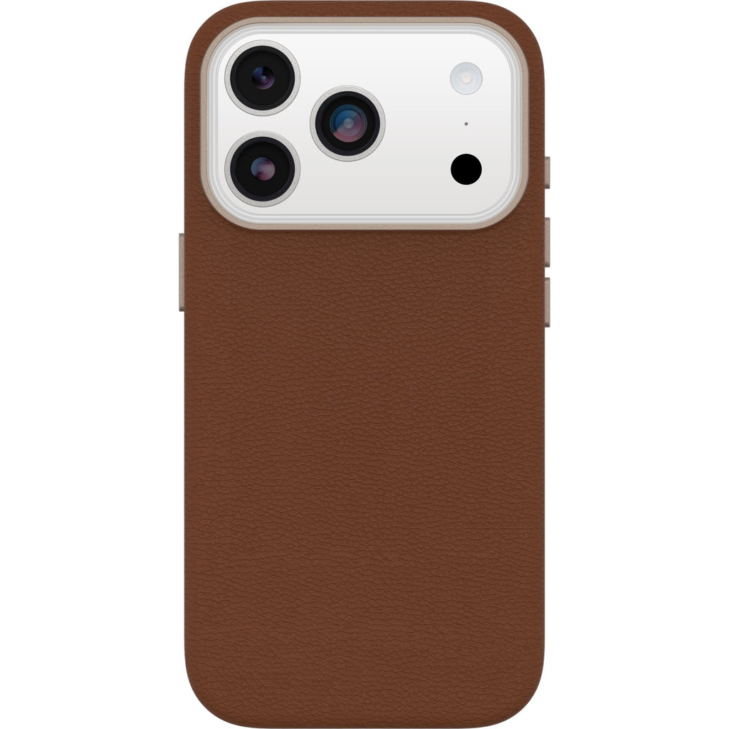 OtterBox Symmetry Cactus Leather MagSafe Apple iPhone 17 Pro (6.3") Desert Saddle (Brown) - (77-99049), DROP+ 3X Military Standard, 7 Years Warranty - Image 2