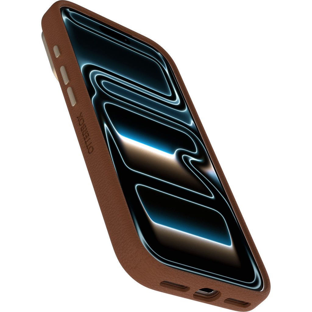OtterBox Symmetry Cactus Leather MagSafe Apple iPhone 17 Pro (6.3") Desert Saddle (Brown) - (77-99049), DROP+ 3X Military Standard, 7 Years Warranty - Image 3