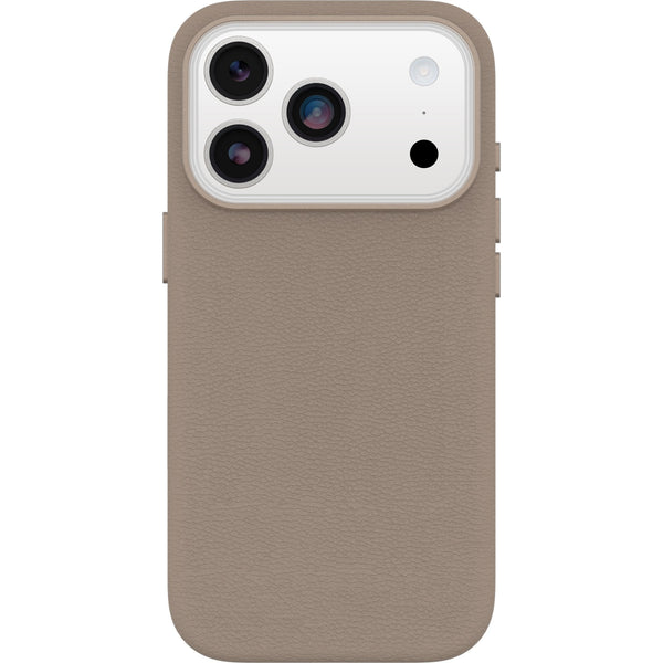 OtterBox Symmetry Cactus Leather MagSafe Apple iPhone 17 Pro (6.3") Grey Comfort (Biege) - (77-99057), DROP+ 3X Military Standard, 7 Years Warranty