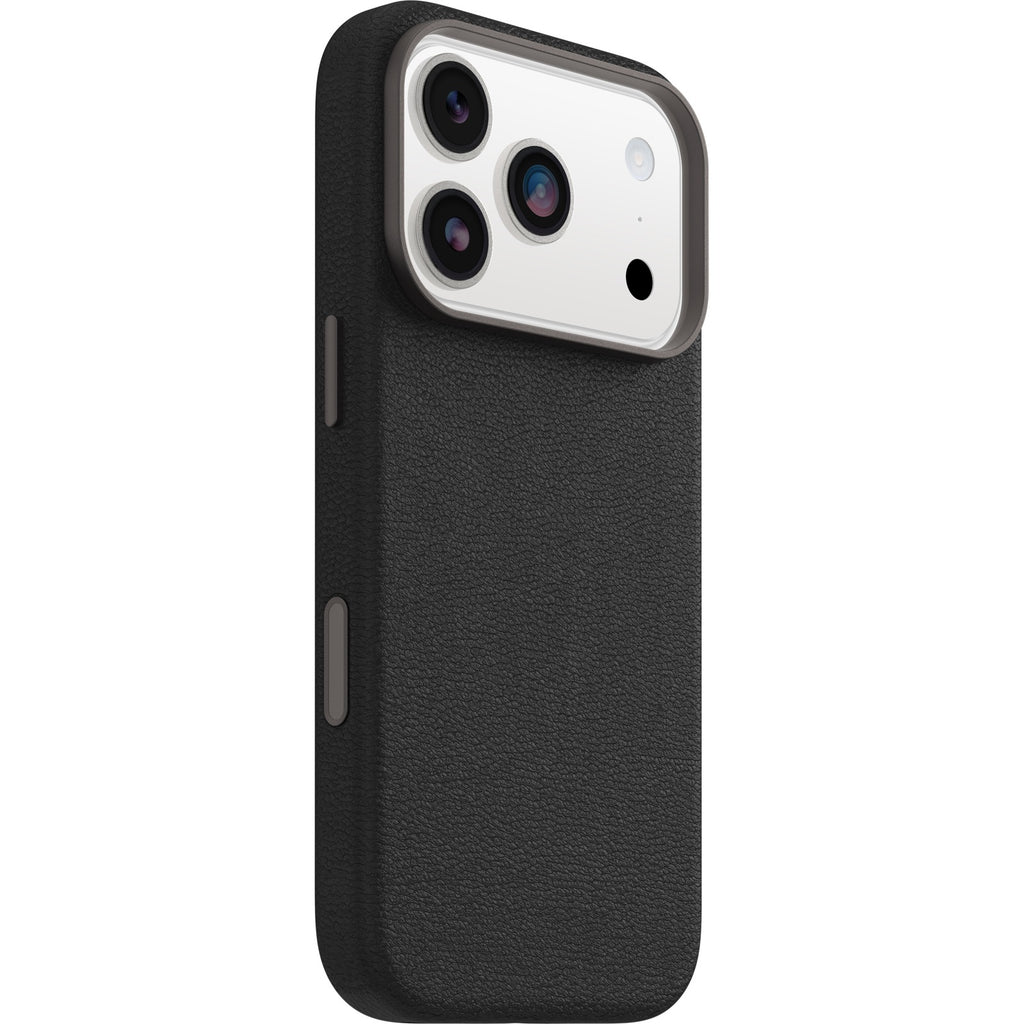 OtterBox Symmetry Cactus Leather MagSafe Apple iPhone 17 Pro Max (6.9") Noir Ash (Black) - (77-99061), DROP+ 3X Military Standard, 7 Years Warranty - Image 3