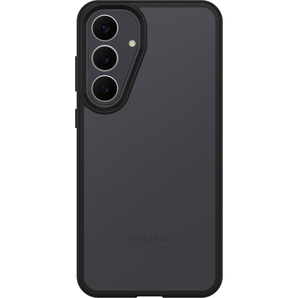 OtterBox React Samsung Galaxy S25 FE 5G (6.7") Case Black Crystal (Clear/Black) - (77-99264),Antimicrobial,DROP+ Military Standard,7 Years Warranty