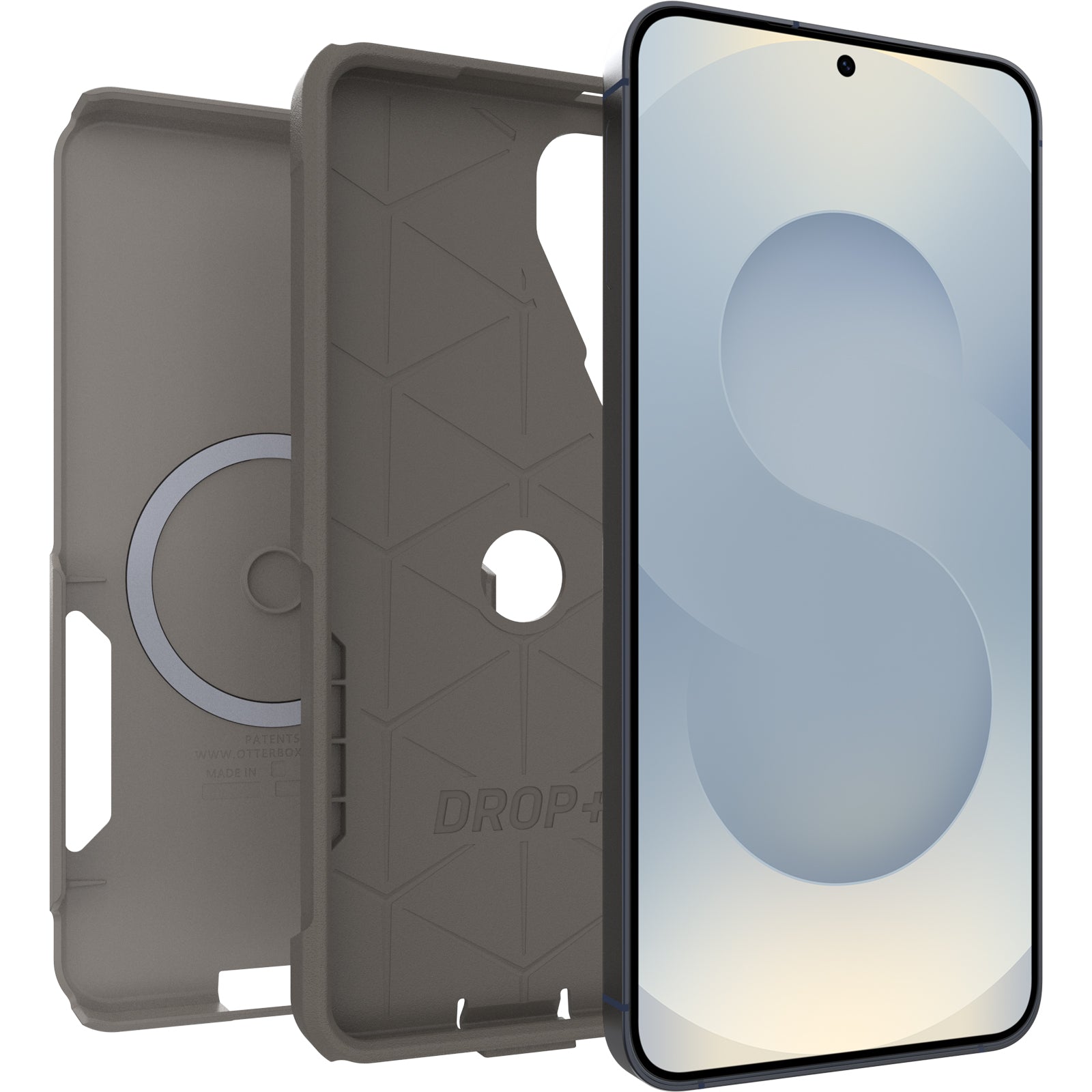 OtterBox Commuter Magnets Samsung Galaxy S26+ 5G (6.7") Case Cottonwood Glen (Light Grey) - (77-99819), DROP+ 3X Military Standard, 7 Years Warranty - Image 2