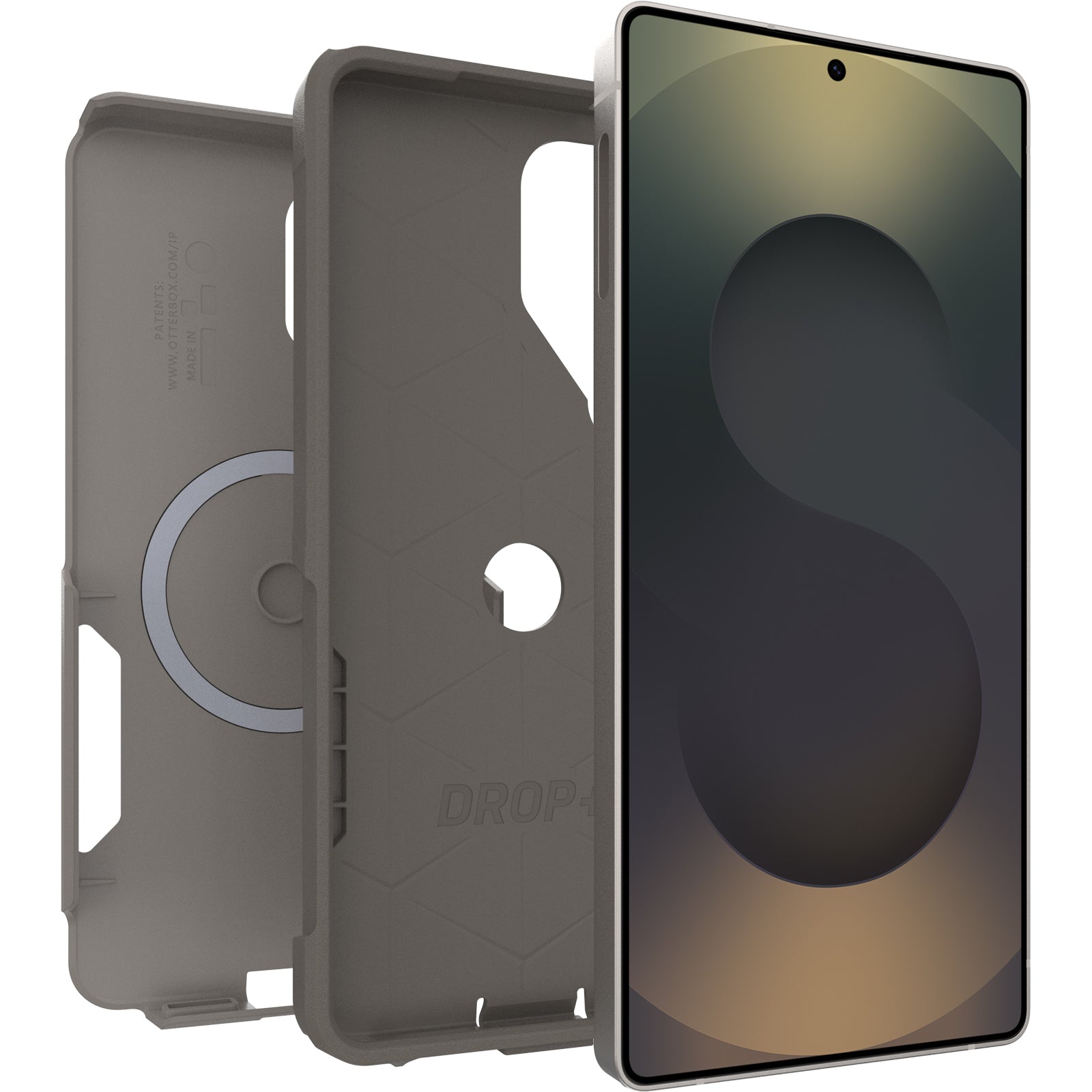 OtterBox Commuter Magnets Samsung Galaxy S26 Ultra 5G (6.9") Case Cottonwood Glen (Light Grey) -(77-99820),DROP+ 3X Military Standard,7 Years Warranty - Image 2