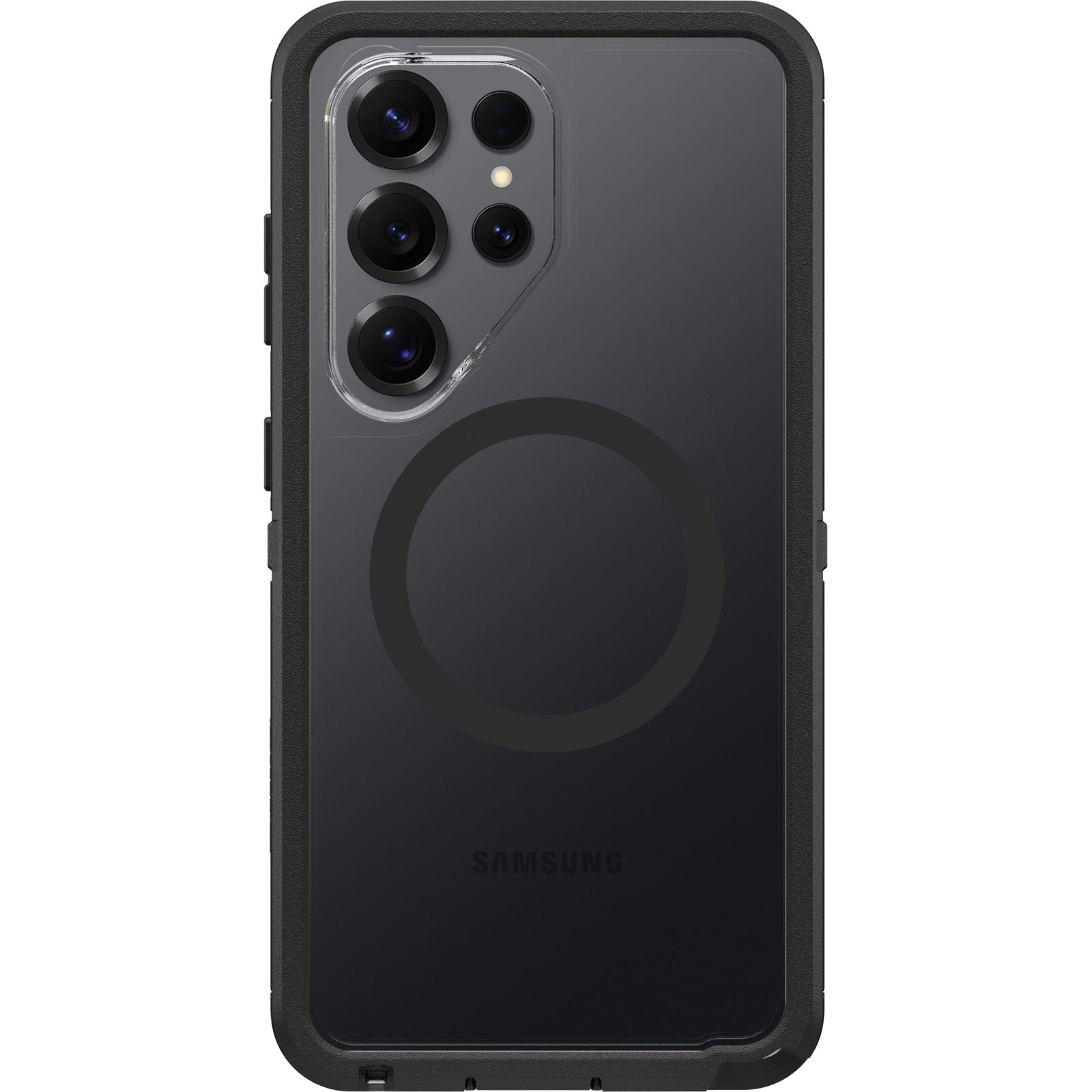 OtterBox Defender Pro XT Clear Samsung Galaxy S26 Ultra 5G (6.9") Case Dark Side (Clear/Black) - No Retail Packaging - (77-99911), 7 Years Warranty - Image 4