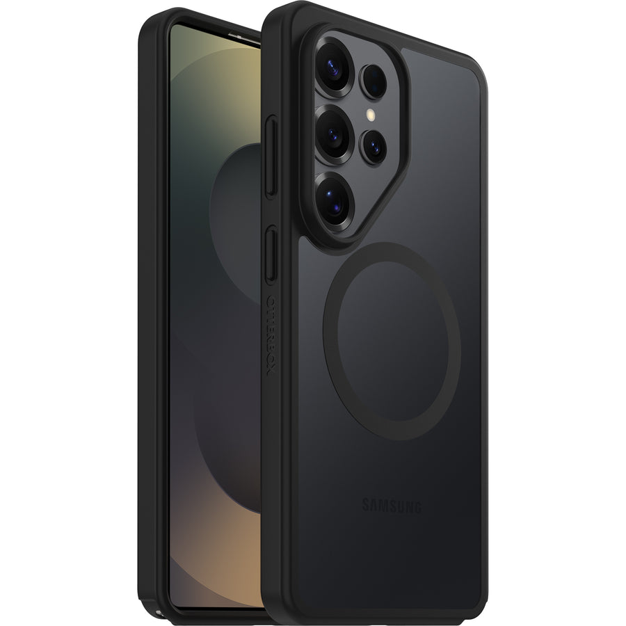 OtterBox React Magnets Samsung Galaxy S26 Ultra 5G (6.9") Case Black Crystal (Clear/Black) - (77-99937),DROP+ Military Standard, 7 Years Warranty