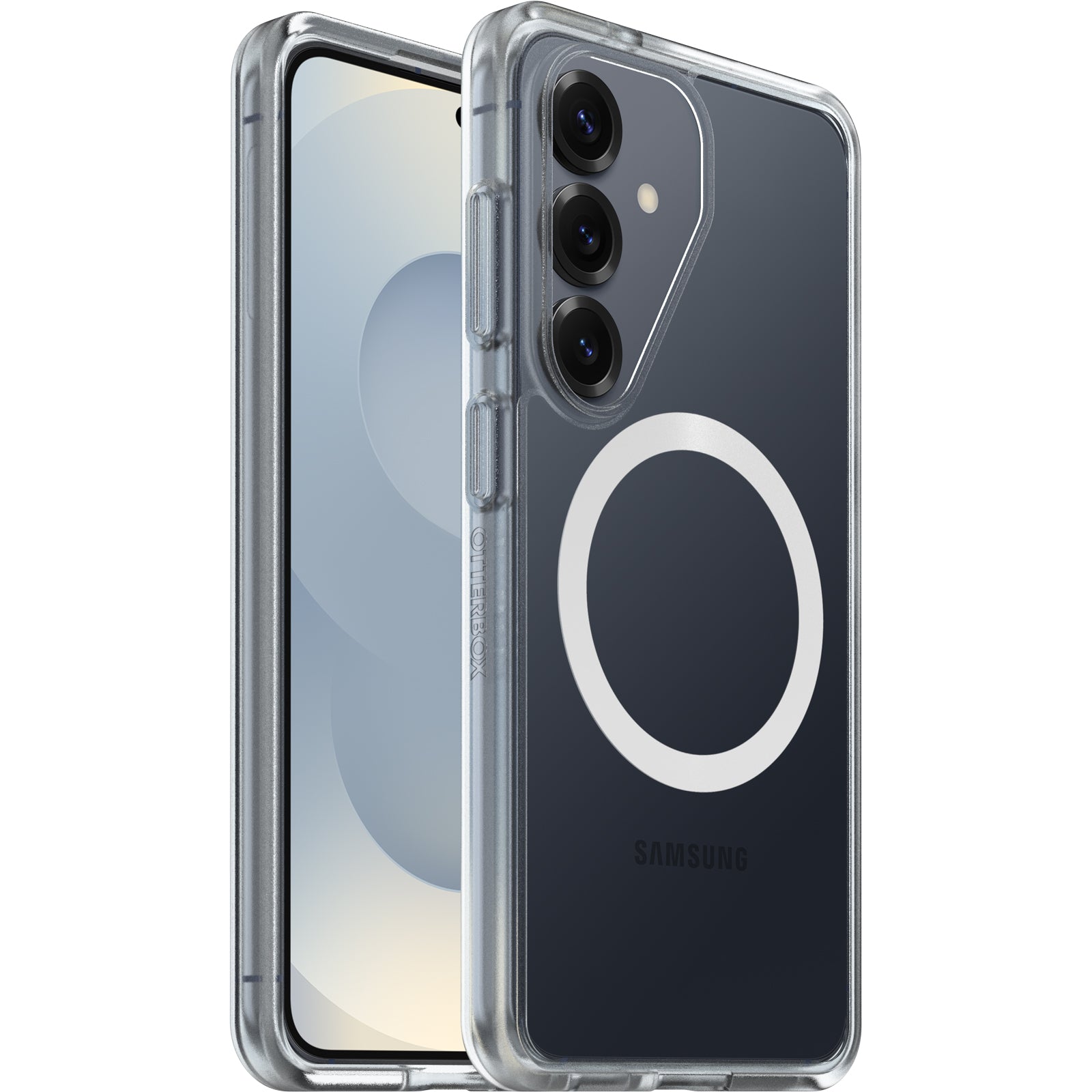 OtterBox React Magnets Samsung Galaxy S26 5G (6.3") Case Clear - (77-99941),DROP+ Military Standard,Raised Edges,7 Years Warranty - Image 1