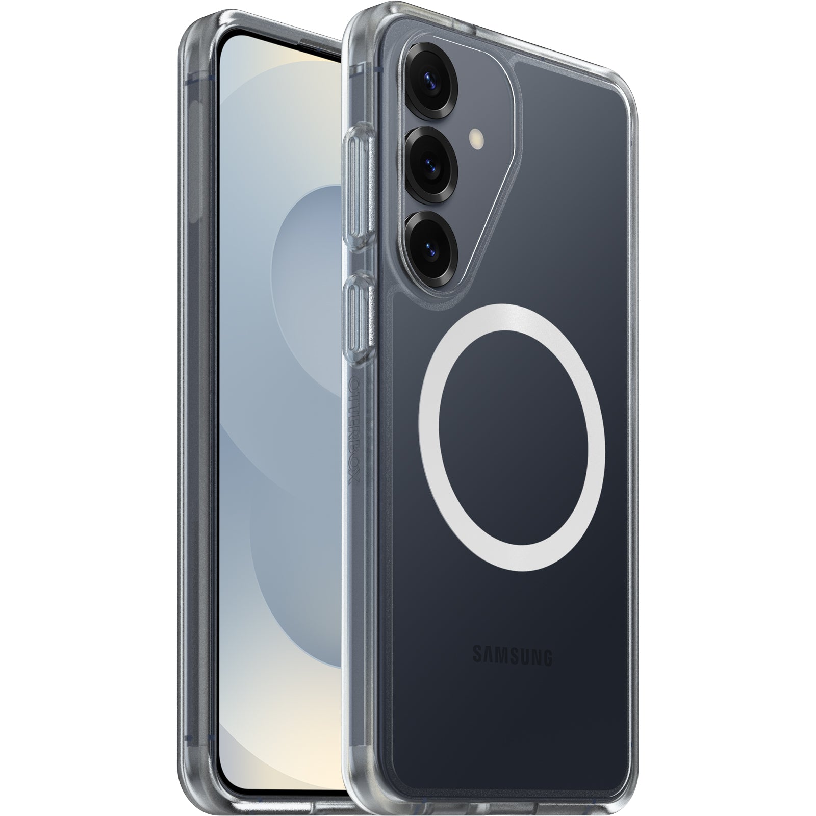 OtterBox React Magnets Samsung Galaxy S26+ 5G (6.7") Case Clear - (77-99942),DROP+ Military Standard,Raised Edges,7 Years Warranty - Image 1
