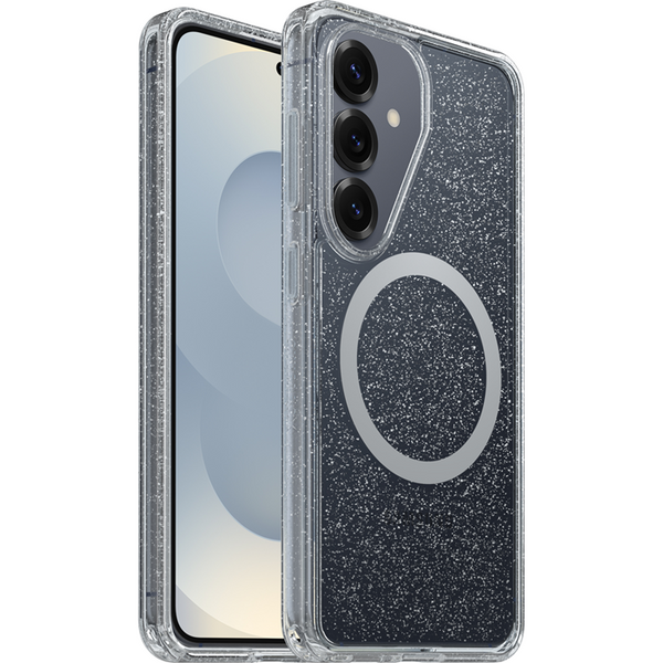 OtterBox Symmetry Clear Magnets Samsung Galaxy S26 5G (6.3") Case Stardust Clear - (77-99979), DROP+ 3X Military Standard, 7 Years Warranty