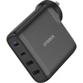OtterBox 100W Four Port USB-C (Type I) PD Fast GaN Wall Charger - Black (78-81355), Dual USB-C (100W+18W), Dual USB-A (12W), 2 Years Warranty - Image 1