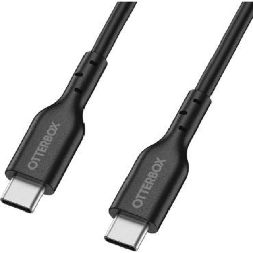 OtterBox USB-C to USB-C (2.0) PD Fast Charge Cable (1M) -Black(78-81356),3 AMPS (60W),Samsung Galaxy,Apple iPhone,iPad, Etc, 2 Years Warranty - Image 2