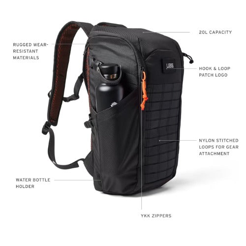 UAG Civilian Backpack 20L - Midnight Camo (984174114061),  Lightweight, Travel Friendly, Scratch-Resistant, 1 Year  Warranty - Image 3