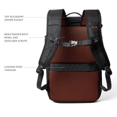 UAG Civilian Backpack 20L - Black/Orange (984174114097), Lightweight, Travel Friendly, Scratch-Resistant, 1 Year  Warranty - Image 4
