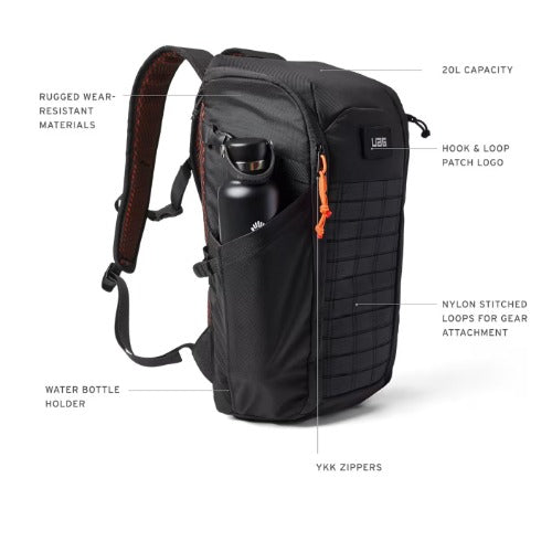 UAG Civilian Backpack 20L - Olive Drab/Orange(984174114097),  Lightweight, Travel Friendly, Scratch-Resistant ,1 Year  Warranty - Image 3