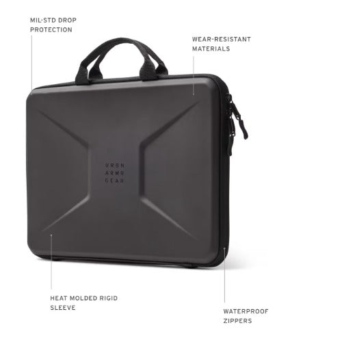 UAG Civilian Medium Shock Sleeve With Handle Fits 14"Laptop/Tablets-Black(984174114097),Lightweight,Travel Friendly,Scratch-Resistant,1 Year  Warranty - Image 4