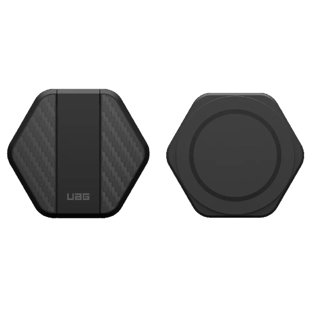 UAG Wireless Charging Pad with Stand - Black/Carbon Fiber(9B4410114042),Up to 15W Of Wireless Power,Detachable 4ft Braided USB-C Cable,1 Year Warranty - Image 4