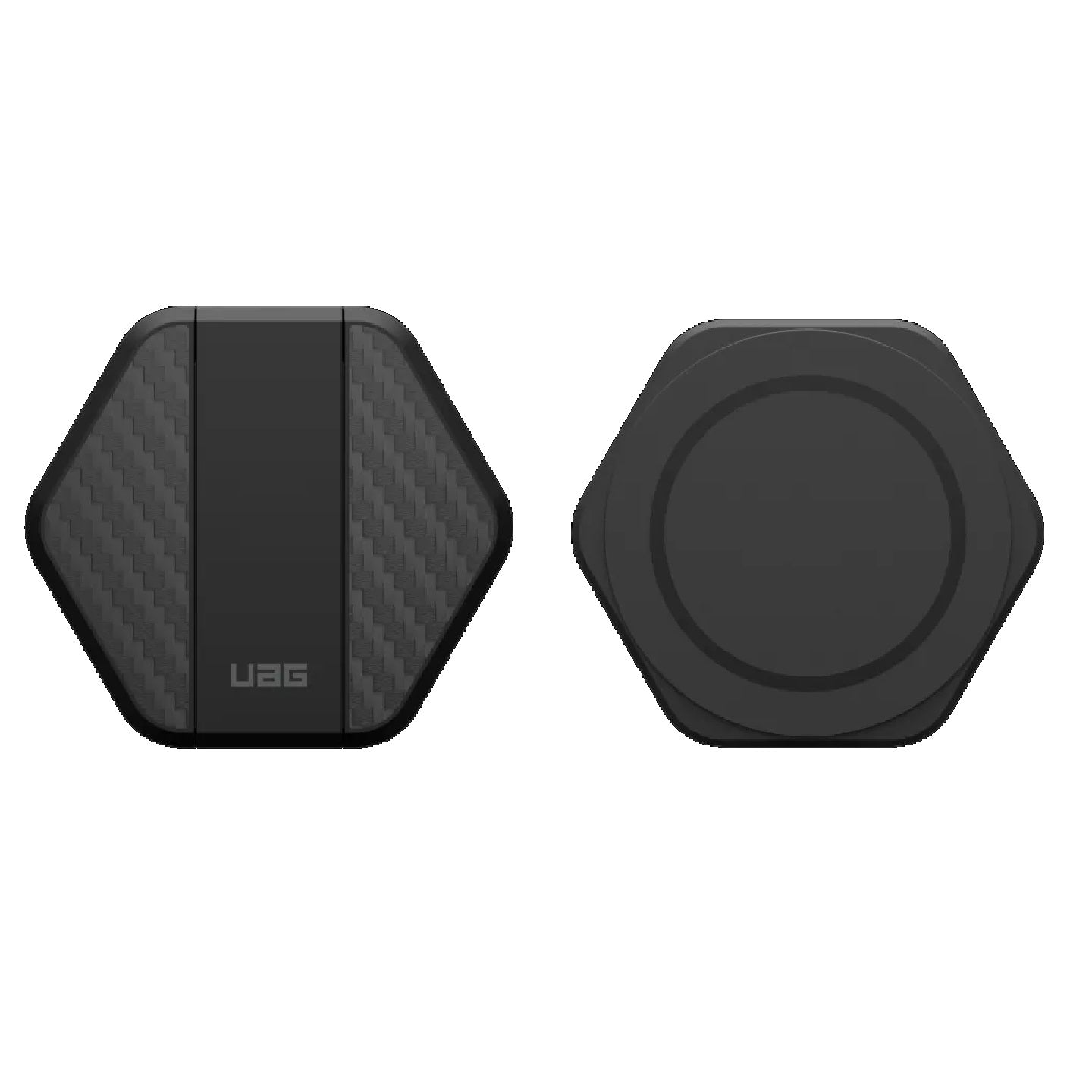 UAG Wireless Charging Pad with Stand - Black/Carbon Fiber(9B4410114042),Up to 15W Of Wireless Power,Detachable 4ft Braided USB-C Cable,1 Year Warranty - Image 4