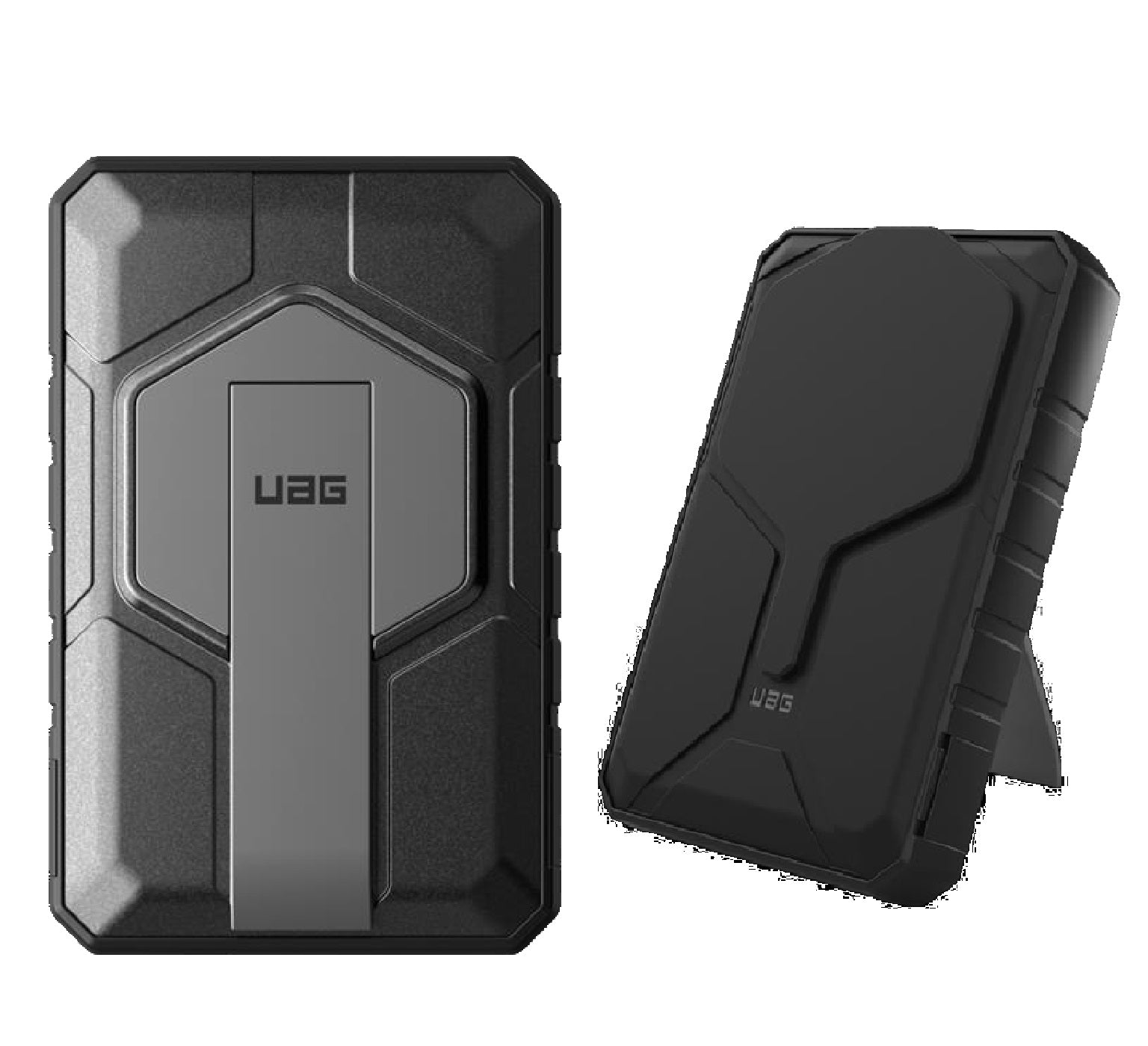 UAG Rugged Wireless Power Bank 10k mAh + Stand - Black/Grey (9B4411114030),20W USB-C, 10W Wireless, MagSafe compatible, 1 Year Warranty - Image 4
