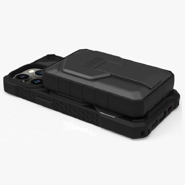 UAG Rugged Wireless Power Bank 10k mAh + Stand - Black/Grey (9B4411114030),20W USB-C, 10W Wireless, MagSafe compatible, 1 Year Warranty
