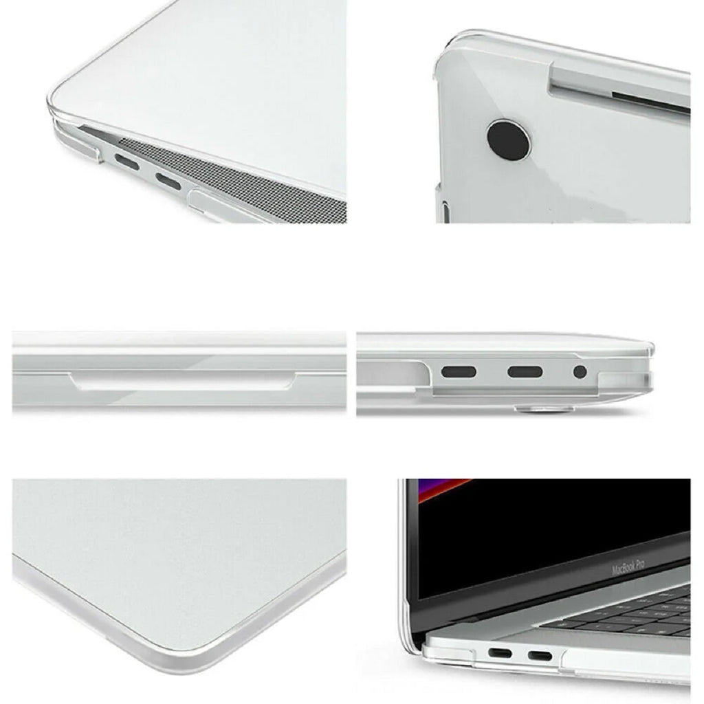 USP Apple MacBook Pro (13.3") Hardshell Glassy Matte Case - Clear, Scratch Resistant, Lightweight, Anti-Slip Design, 5 Years Warranty - Image 2
