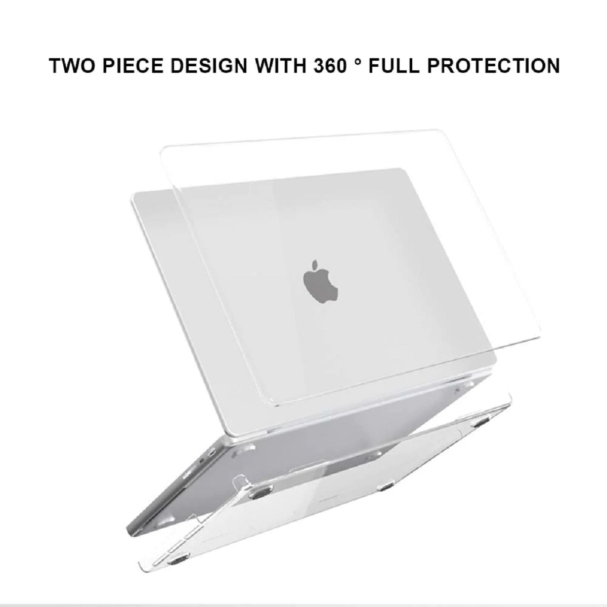 USP Apple MacBook Pro (13.3") Hardshell Glassy Matte Case - Clear, Scratch Resistant, Lightweight, Anti-Slip Design, 5 Years Warranty - Image 4