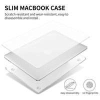 USP Apple MacBook Air (13.6") (M5/M4/M3/M2) HardShell Glassy Matte Case - Clear, Scratch Resistant, Lightweight, Anti-Slip Design,5 Years Warranty - Image 3