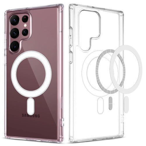 USP Samsung Galaxy S26 Ultra 5G (6.9") Magsafe Hard Crystal Clear Case - TPU Backplate, Rubberized Border , Scratch Resistant , 5 Years Warranty - Image 1