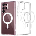 USP Samsung Galaxy S26 Ultra 5G (6.9") Magsafe Hard Crystal Clear Case - TPU Backplate, Rubberized Border , Scratch Resistant , 5 Years Warranty - Image 1
