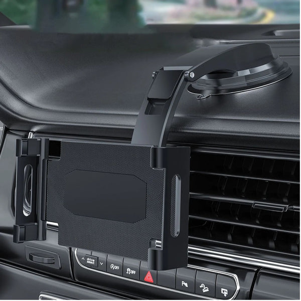 USP Universal In-Car Tablet Mount Dash Windscreen Holders - Black, Compatible with tablets 7–11.9”, Portrait/landscape viewing, Perfect mounting