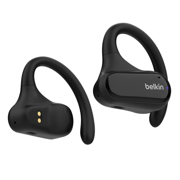 Belkin SoundForm ClearFit Open-Ear Wireless Earbuds - Black (AUC013btBK), 26hrs Battery,14.2mm Drivers, BT 5.3 Multipoint, IPX5-Rated,2 Years Warranty - Image 5