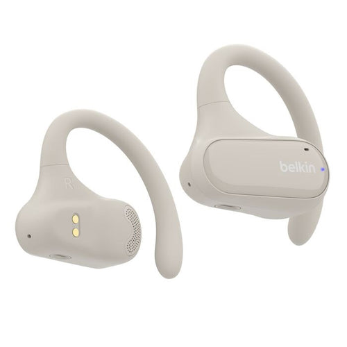 Belkin SoundForm ClearFit Open-Ear Wireless Earbuds - White (AUC013btSA), 26hrs Battery,14.2mm Drivers, BT 5.3 Multipoint, IPX5-Rated,2 Years Warranty - Image 1