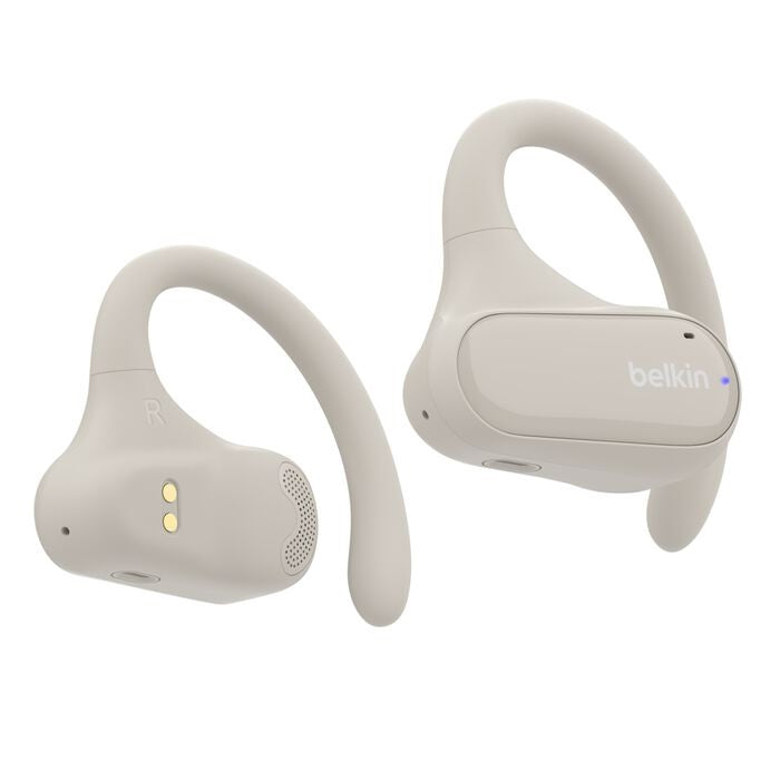 Belkin SoundForm ClearFit Open-Ear Wireless Earbuds - White (AUC013btSA), 26hrs Battery,14.2mm Drivers, BT 5.3 Multipoint, IPX5-Rated,2 Years Warranty - Image 5