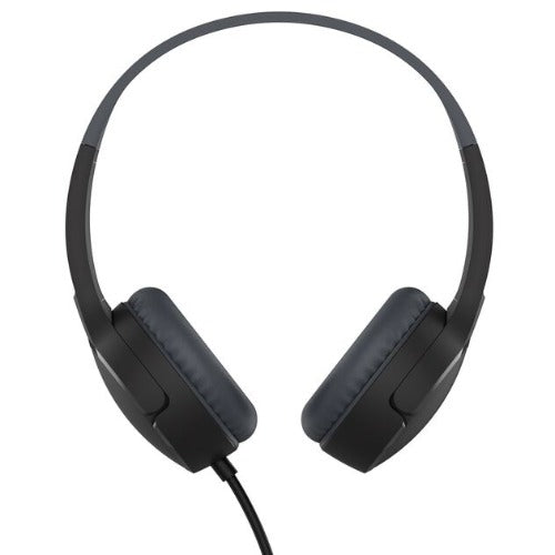Belkin SoundForm Mini Wired on-Ear Headphones for Kids - Black(AUD004btBK), 85dB Volume Cap, Built-in Microphone, 3.5mm Connector, 2 Years Warranty - Image 2