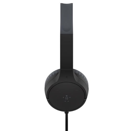 Belkin SoundForm Mini Wired on-Ear Headphones for Kids - Black(AUD004btBK), 85dB Volume Cap, Built-in Microphone, 3.5mm Connector, 2 Years Warranty - Image 3