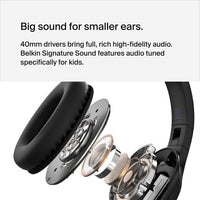 Belkin SoundForm Inspire Wireless Over-Ear Headset for Kids - Black(AUD006btBLK),35hrs Battery,40mm Drivers,85dB Volume Cap,BT 5.2,2 Years Warranty - Image 3