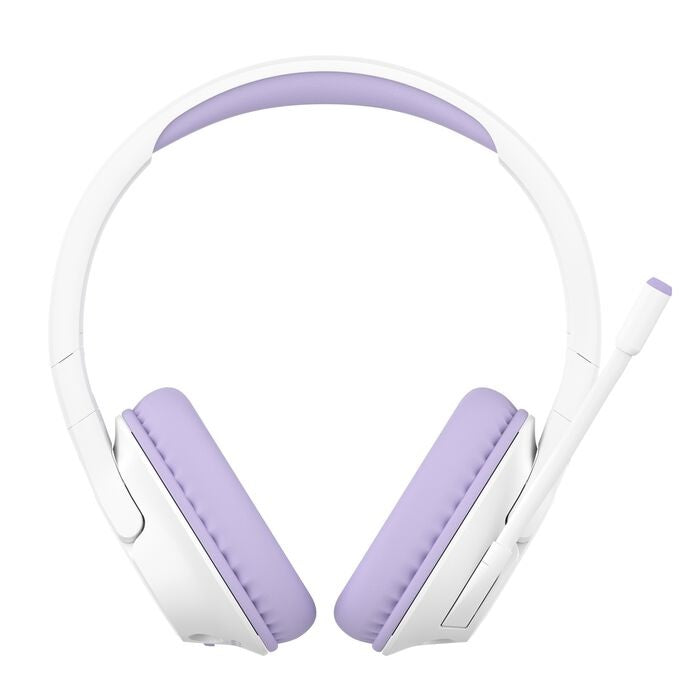 Belkin SoundForm Inspire Wireless Over-Ear Headset for Kids - Lavendar(AUD006btLV),35hrs Battery,40mm Drivers,85dB Volume Cap,BT 5.2,2 Years Warranty - Image 2