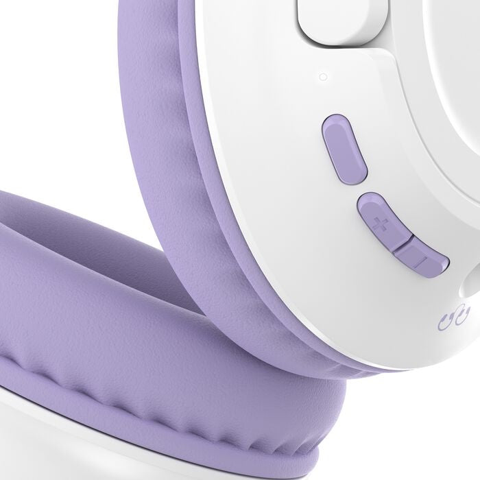 Belkin SoundForm Inspire Wireless Over-Ear Headset for Kids - Lavendar(AUD006btLV),35hrs Battery,40mm Drivers,85dB Volume Cap,BT 5.2,2 Years Warranty - Image 3