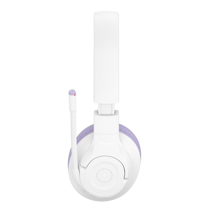 Belkin SoundForm Inspire Wireless Over-Ear Headset for Kids - Lavendar(AUD006btLV),35hrs Battery,40mm Drivers,85dB Volume Cap,BT 5.2,2 Years Warranty - Image 4