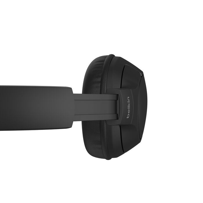 Belkin SoundForm Surround Wireless Over-The-Ear Headphones + USB-C Cable (1.2M) + Audio Cable (3.5mm) (1.2M) - Black (AUD009FQBK), 2 Years Warranty - Image 4
