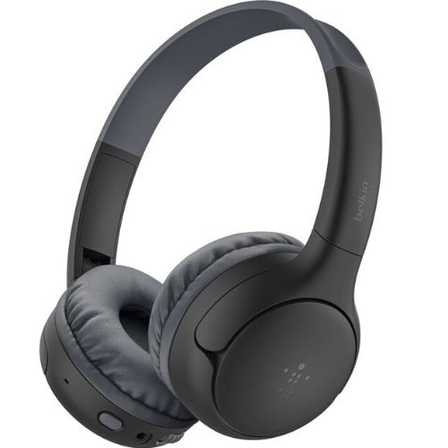 Belkin SoundForm Mini2 Wireless On-Ear Headphones for Kids - Black(AUD012fqBK),55 hrs Battery, 85dB Volume Cap, Built-in Microphone, 2 Years Warranty - Image 1