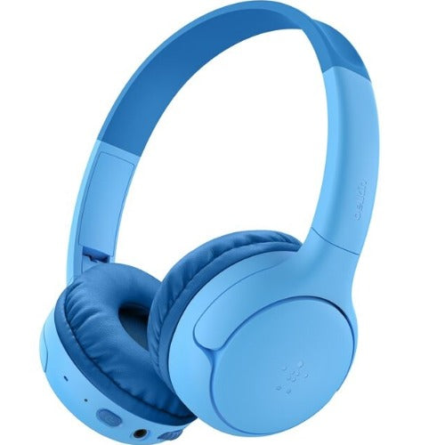 Belkin SoundForm Mini2 Wireless On-Ear Headphones for Kids - Blue(AUD012fqBL),55 hrs Battery, 85dB Volume Cap, Built-in Microphone, 2 Years Warranty - Image 1