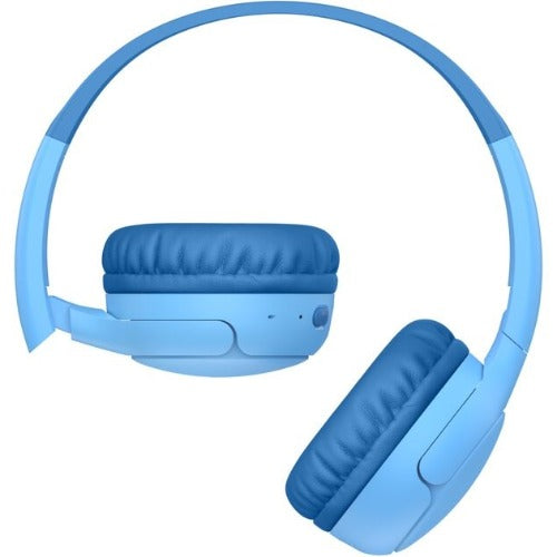 Belkin SoundForm Mini2 Wireless On-Ear Headphones for Kids - Blue(AUD012fqBL),55 hrs Battery, 85dB Volume Cap, Built-in Microphone, 2 Years Warranty - Image 3