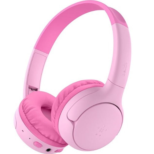 Belkin SoundForm Mini2 Wireless On-Ear Headphones for Kids - Pink(AUD012fqPK),55 hrs Battery, 85dB Volume Cap, Built-in Microphone, 2 Years Warranty - Image 5